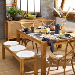 Adelita Oak Bench - thumbnail 2