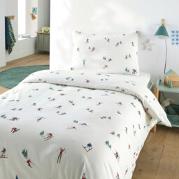 Tout Schuss 30% Recycled Cotton Child's Duvet Cover Set with Rectangular Pillowcase - thumbnail 2