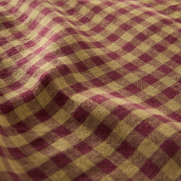 Acélie Bordeaux Flat Sheet in Washed Linen - thumbnail 4