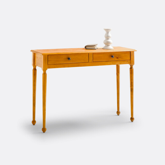 2-Drawer Console Table in Solid Pine and MDF - image 1