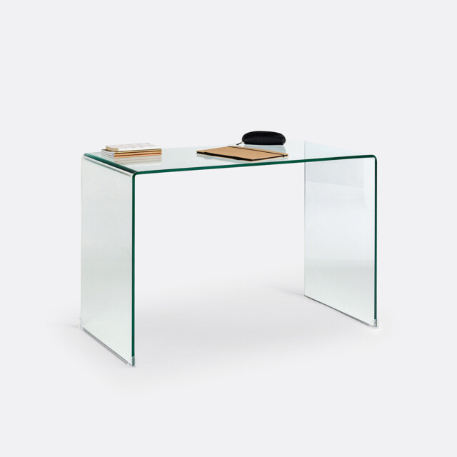 Joan Console Desk in Tempered Glass - image 1