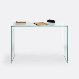 Joan Console Desk in Tempered Glass - thumbnail 3