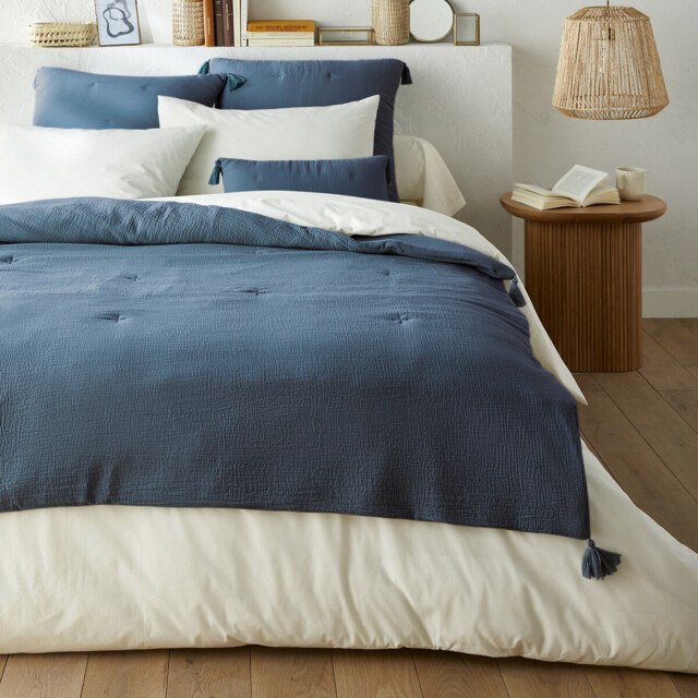 Kumla Cotton Muslin Quilted Bedspread - image 1