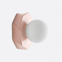 Holi Ceramic/Opaline Glass Faceted Wall Light Or Ceiling Light - thumbnail 1