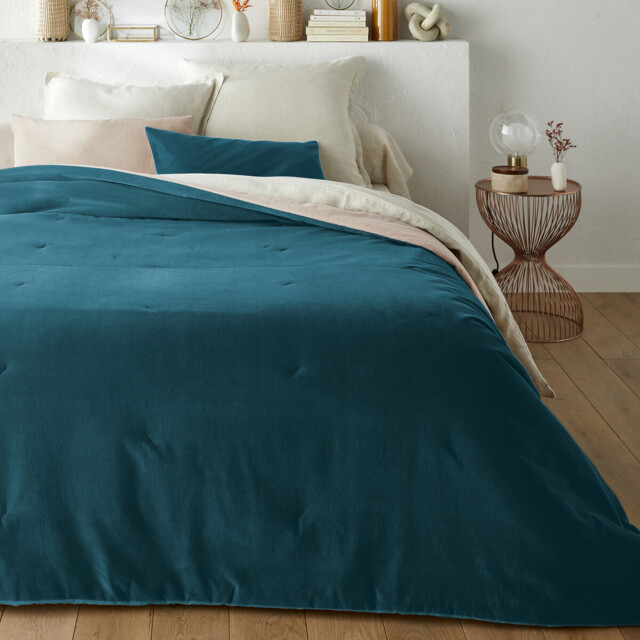 Velvet Quilted Cotton Velvet Bedspread - image 1