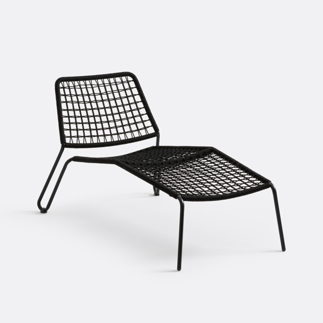 Masix Metal/Steel Lounge Chair with Braided Rope - image 1