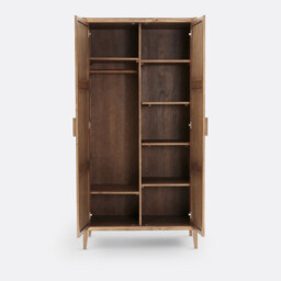 Nottingham 2-Door Solid Pine Wardrobe - thumbnail 4