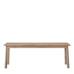 Uttara Scandi Oak 3 Seater Dining Bench (130 cm) - thumbnail 2