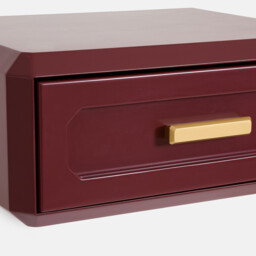 Pauli Lacquered Wall-Mounted 1-Drawer Bedside Table - thumbnail 4