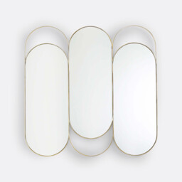 Alama Brass Triptych Mirror - thumbnail 1