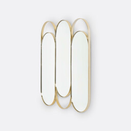 Alama Brass Triptych Mirror - thumbnail 2