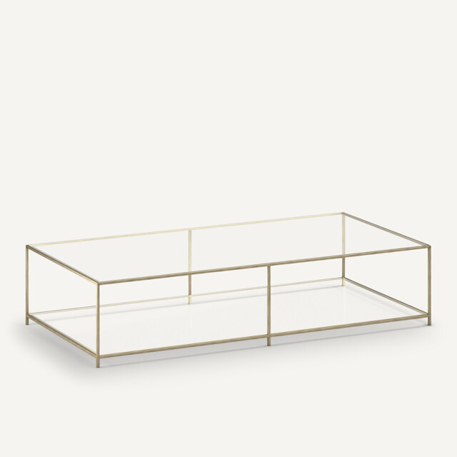 Sybil Rectangular Tempered Glass Coffee Table - image 1