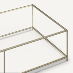 Sybil Rectangular Tempered Glass Coffee Table - thumbnail 3