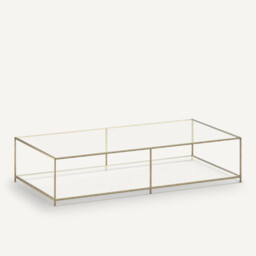 Sybil Rectangular Tempered Glass Coffee Table - thumbnail 1