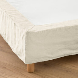 Abella Short Plain Washed Linen Valance