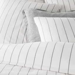 Pia Striped 100% Cotton Duvet Cover - thumbnail 2