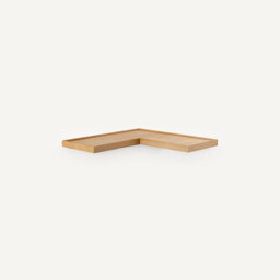 Tidder Corner Wall Shelf in Oak Veneer - thumbnail 1