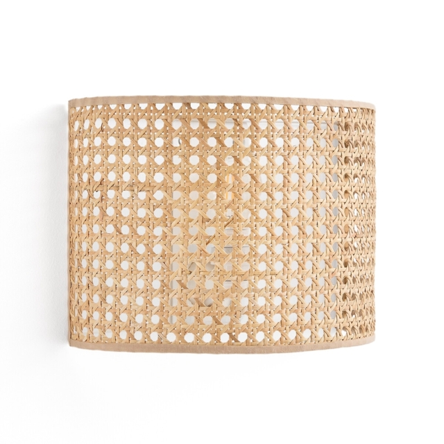 Dolkie Rattan Cane Wall Light - image 1