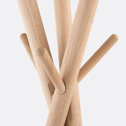 Selfrid Tripod Coat Stand in Solid Oak - thumbnail 3