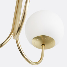 Moricio Opaline & Brass Ceiling Light - thumbnail 3