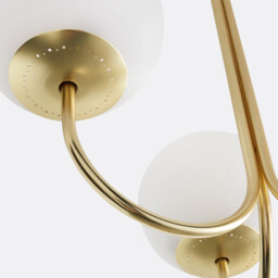 Moricio Opaline & Brass Ceiling Light - thumbnail 4