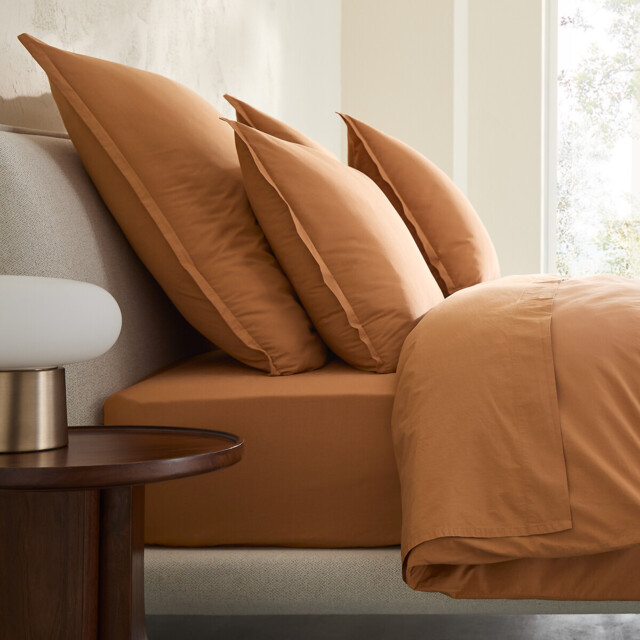 Sabbal Washed Cotton Percale 300 Thread Count Pillowcase - image 1