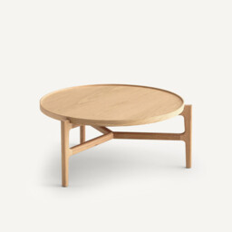 Alyasa Oak Veneer Coffee Table Diameter 74cm