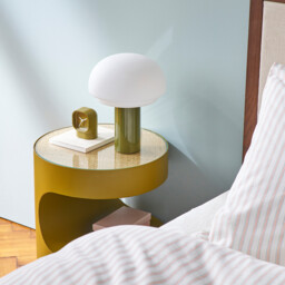Agathilda Opaline/Iron Lamp, H27.5cm - thumbnail 2