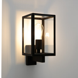 Ulan Metal & Glass Outdoor / Bathroom Wall Light - thumbnail 4