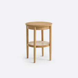Pio Two-Tier Cane Bedside Table