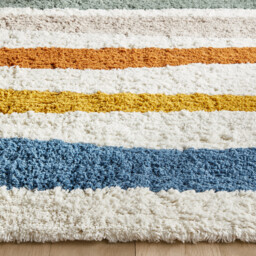 Strat Striped Organic Cotton Child's Rug - thumbnail 2