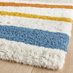 Strat Striped Organic Cotton Child's Rug - thumbnail 3