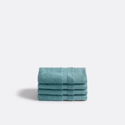 Kheops Face Towels in Egyptian Cotton 600g/m2 in Set of 4