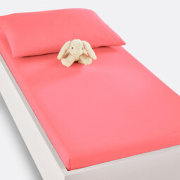 Scenario Cot Fitted Sheet in Plain Cotton