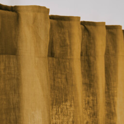 Onega Washed Linen Radiator Curtain with Hidden Fixings - thumbnail 3