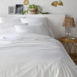 Scenario Plain Organic Cotton Percale Duvet Cover - thumbnail 1