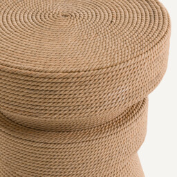 Sablas Mango Wood & Rope Side Table - thumbnail 3
