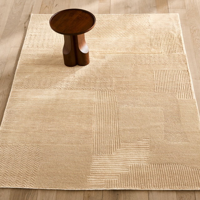 Tweedy Wool Hand-Knotted Rug - image 1
