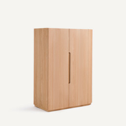 Evoria Oak Veneer Round Corner Unit For A Mix and Match Wardrobe