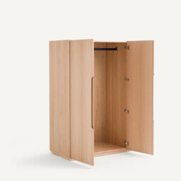 Evoria Oak Veneer Round Corner Unit For A Mix and Match Wardrobe - thumbnail 4