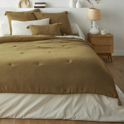 Kumla Cotton Muslin Quilted Bedspread - thumbnail 1