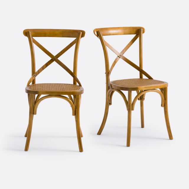Set of 2 Cedak Wood Chairs - image 1