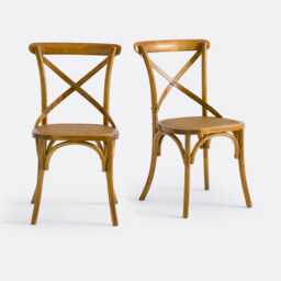 Set of 2 Cedak Wood Chairs