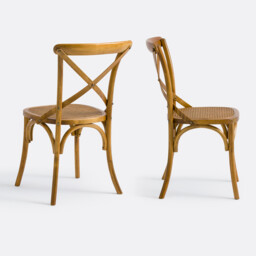 Set of 2 Cedak Wood Chairs - thumbnail 3