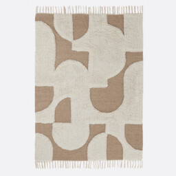Douma Two-Tone Rug in Wool and Cotton
