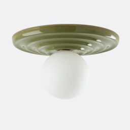 Holi Ceramic and Opal Glass Ceiling Light Or Wall Light, Diameter 33.2cm - thumbnail 1