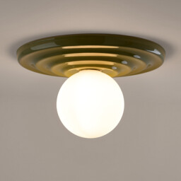Holi Ceramic and Opal Glass Ceiling Light Or Wall Light, Diameter 33.2cm - thumbnail 2