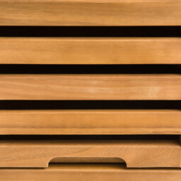 Haumea Oiled Acacia Bathroom Storage Column - thumbnail 3