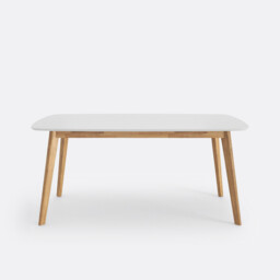 Jimi Solid Oak and Lacquer 6 Seater Dining Table - thumbnail 3