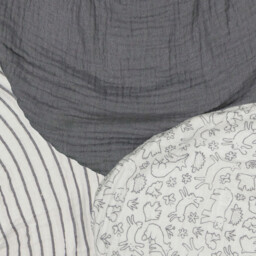 Pack of 3 Bandana Bibs in Cotton Muslin/Towelling - thumbnail 2